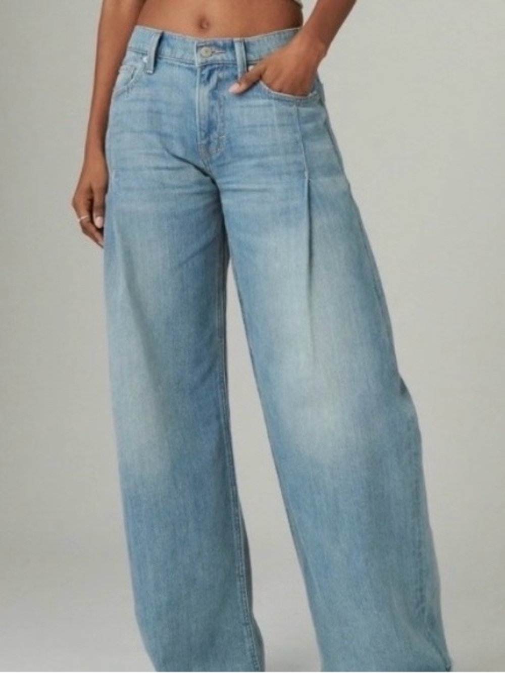 Lucky Brand Light Wash Palazzo Jeans